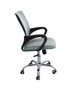 Cosma Poltrona da Ufficio Melody Nero con Braccioli e Base Cromata