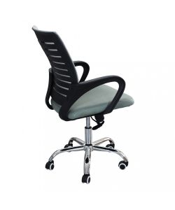 Cosma Poltrona da Ufficio Melody Nero con Braccioli e Base Cromata
