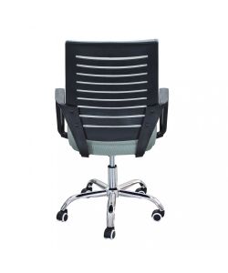 Cosma Poltrona da Ufficio Melody Nero con Braccioli e Base Cromata