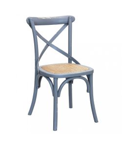 Cosma Sedia Cross Grigia in Legno Senza Braccioli 46x42x87 cm