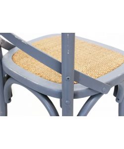 Cosma Sedia Cross Grigia in Legno Senza Braccioli 46x42x87 cm
