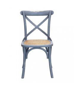 Cosma Sedia Cross Grigia in Legno Senza Braccioli 46x42x87 cm