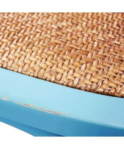 Cosma Sedia Cross Azzurra in Legno Moderno 46x42x87 cm senza braccioli