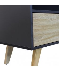 Cosma Mobile Soggiorno Basso Grigio Antracite 119x39,5x85,6 cm