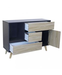 Cosma Mobile Soggiorno Basso Grigio Antracite 119x39,5x85,6 cm