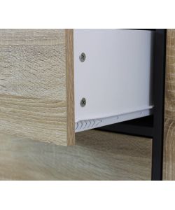 Cosma Mobile Soggiorno Basso Grigio Antracite 119x39,5x85,6 cm