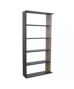 Cosma Libreria Moderna 5 Ripiani Antracite 90x23.5x180 cm