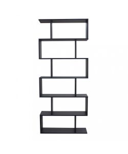 Cosma Libreria Antracite 6 Ripiani 80x23.5x190.5 cm Stile Moderno