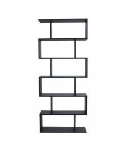 Cosma Libreria Antracite 6 Ripiani 80x23.5x190.5 cm Stile Moderno