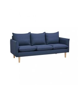 Cosma Divano 3 Posti Blu in Tessuto Dimensioni 188x82x84 cm