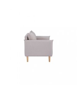 Cosma Divano 2 Posti Beige in Tessuto con Gambe in Legno 130x84x82 cm