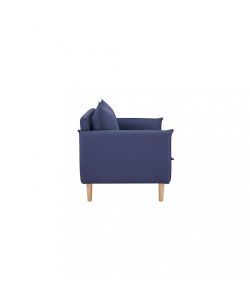 Cosma Divano 2 Posti Blu in Tessuto 130x84x82 cm per Soggiorno