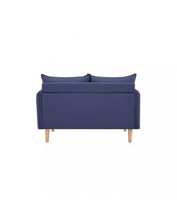 Cosma Divano 2 Posti Blu in Tessuto 130x84x82 cm per Soggiorno