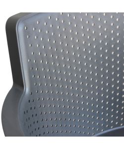 Cosma Poltrona Cathy Impilabile Antracite 60x58x76.5 cm Giardino