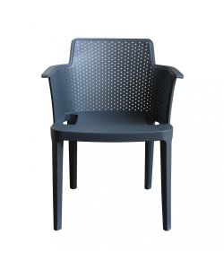 Cosma Poltrona Cathy Impilabile Antracite 60x58x76.5 cm Giardino