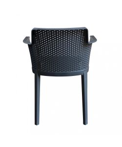 Cosma Poltrona Cathy Impilabile Antracite 60x58x76.5 cm Giardino