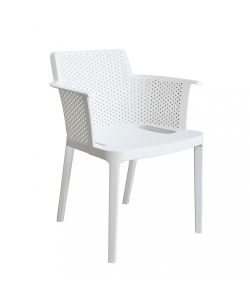 Cosma Poltrona Cathy Impilabile Bianco 60x58x76.5 cm Giardino