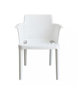 Cosma Poltrona Cathy Impilabile Bianco 60x58x76.5 cm Giardino