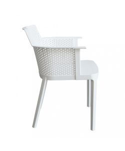 Cosma Poltrona Cathy Impilabile Bianco 60x58x76.5 cm Giardino