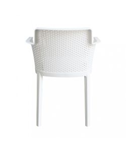 Cosma Poltrona Cathy Impilabile Bianco 60x58x76.5 cm Giardino