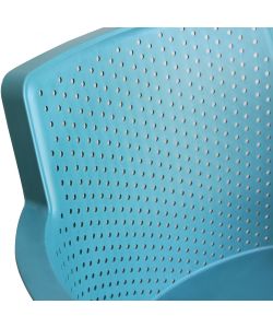 Cosma Poltrona Cathy Verde Petrolio Impilabile in Polipropilene 60x58x76.5cm
