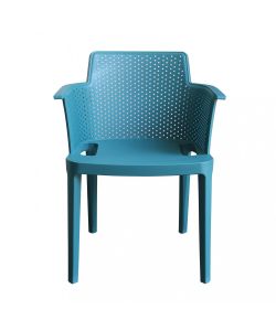 Cosma Poltrona Cathy Verde Petrolio Impilabile in Polipropilene 60x58x76.5cm