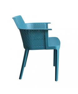 Cosma Poltrona Cathy Verde Petrolio Impilabile in Polipropilene 60x58x76.5cm