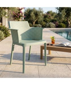 Cosma Poltrona Cathy Verde Menta Impilabile in Polipropilene 60x58 cm