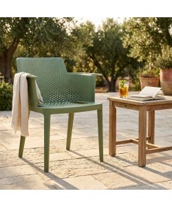 Cosma Poltrona Cathy Verde in Polipropilene 60x58x76,5 cm Impilabile