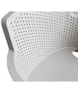 Cosma Poltrona da Giardino Cathy Grigia in Polipropilene Impilabile 60x58x76.5cm