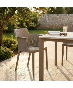 Cosma Poltrona Cathy Tortora Impilabile in Polipropilene 60x58x76.5 cm