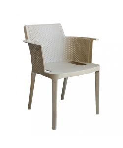 Cosma Poltrona Cathy Tortora Impilabile in Polipropilene 60x58x76.5 cm