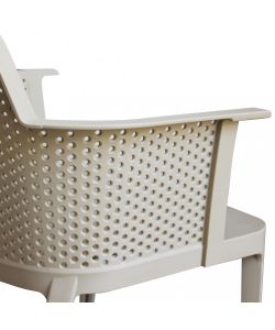 Cosma Poltrona Cathy Tortora Impilabile in Polipropilene 60x58x76.5 cm