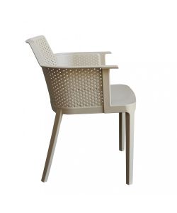 Cosma Poltrona Cathy Tortora Impilabile in Polipropilene 60x58x76.5 cm