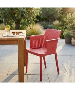 Cosma Poltrona Cathy in Polipropilene Rosso 60x58x76.5 cm Impilabile
