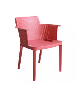 Cosma Poltrona Cathy in Polipropilene Rosso 60x58x76.5 cm Impilabile