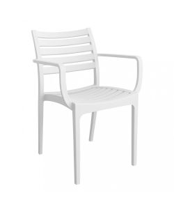 Cosma Poltrona Eveline Bianco Impilabile in Polipropilene 58.5x55.2 cm