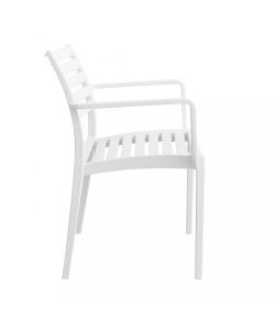 Cosma Poltrona Eveline Bianco Impilabile in Polipropilene 58.5x55.2 cm