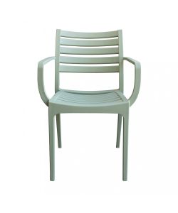 Cosma Poltrona Eveline in Polipropilene Verde Chiaro Impilabile 58.5x55.2x84cm