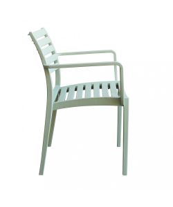 Cosma Poltrona Eveline in Polipropilene Verde Chiaro Impilabile 58.5x55.2x84cm