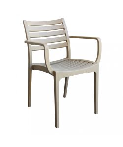 Cosma Poltrona Eveline Tortora in Polipropilene Impilabile 58.5x55.2x84cm