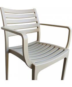 Cosma Poltrona Eveline Tortora in Polipropilene Impilabile 58.5x55.2x84cm