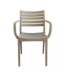 Cosma Poltrona Eveline Tortora in Polipropilene Impilabile 58.5x55.2x84cm