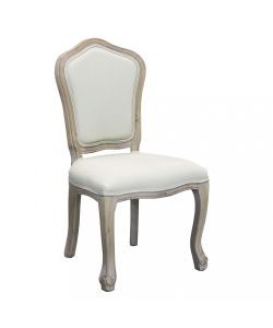Cosma Sedia Charlene Beige in Tessuto Legno 52x50x100 cm Senza Braccioli