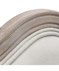 Cosma Sedia Charlene Beige in Tessuto Legno 52x50x100 cm Senza Braccioli