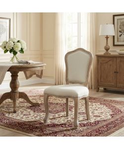 Cosma Sedia Charlene Beige in Tessuto Legno 52x50x100 cm Senza Braccioli