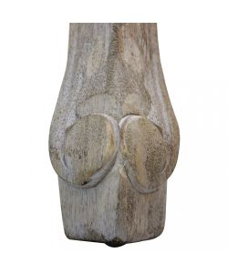 Cosma Sedia in Velluto Taupe 52x50x100 cm Senza Braccioli Legno