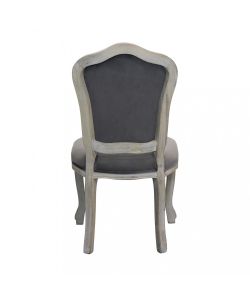 Cosma Sedia in Velluto Taupe 52x50x100 cm Senza Braccioli Legno