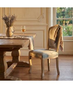 Cosma Sedia Charlene Velluto Grigio Senza Braccioli 52x50x100 h