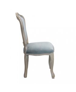 Cosma Sedia Charlene Velluto Grigio Senza Braccioli 52x50x100 h